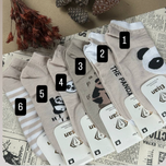 جوراب مچی ساده طرح پاندا بسته 5عددی