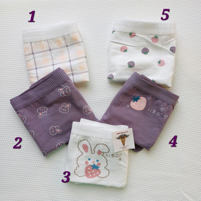 شورت عروسکی بنفش طرح خرگوش و توت فرنگی