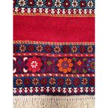 فرش دستباف چهارمتری سایز پردهای (تمام پشم یلمه طرح اسپرت دور خلوت خشتی)کد