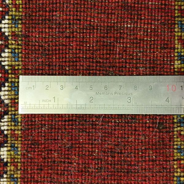 فرش دستباف چهارمتری سایز پردهای (تمام پشم یلمه طرح اسپرت دور خلوت خشتی)کد