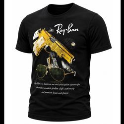 6544تیشرت مردانه طرح Ray-Ban | پارچه فلامنت با استایل مینیمال