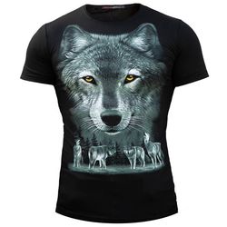 5631 تیشرت مردانه طرح Wolf | لطافت پارچه ویسکوز با استایلی وحشی و خاص