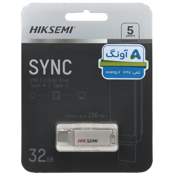 فلش Hiksemi Sync USB3.2 Type-C Flash Memory - 32GB