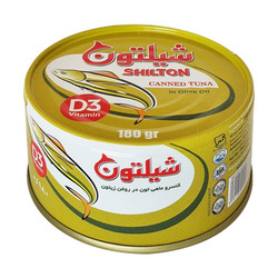 تن ماهی شیلتون در روغن زیتون 180 گرمی