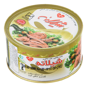 تن ماهی شیلانه در روغن زیتون 180 گرمی