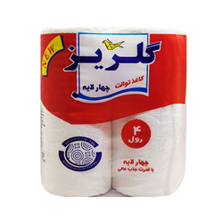 دستمال توالت چهار رول گلریز