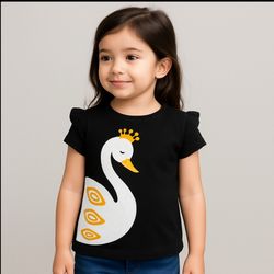 تیشرت مشکی قو