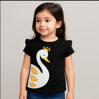 تیشرت مشکی قو