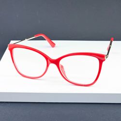 عینک طبی دخترانه و زنانه رنگ قرمز مدل H1114