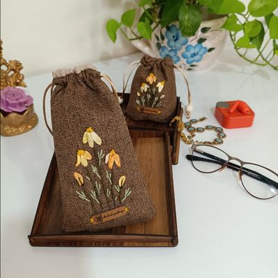 ست کیف عینک و زیورآلات زیبا