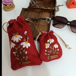 ست زیبا کیف عینک و زیورآلات