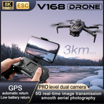 کوادکوپتر هلیشات هوشمند مدل V168 GPS سری جدید 2024