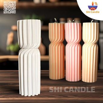 قالب سیلیکونی استوانه شیاردار ژورنالی