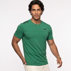 956تیشرت یقه گرد مردانه نرمال ساده پنبه یک رو سبز مدل Versace