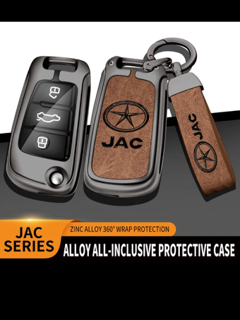 کاور ریموت و سوئیچ خودرو با کیفیت وارداتی جک اس 5 (JAC S5) فلز و چرم