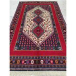 فرش دستباف چهارمتری سایز پرده ای  (تمام پشم یلمه طرح اسپرت دور خلوت حوضی)کد 6048