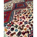 فرش دستباف چهارمتری سایز پرده ای  (تمام پشم یلمه طرح اسپرت دور خلوت حوضی)کد 6048