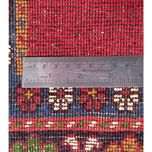 فرش دستباف چهارمتری سایز پرده ای  (تمام پشم یلمه طرح اسپرت دور خلوت حوضی)کد 6048