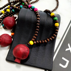 گردنبند یلدایی مدل انار مهره ای