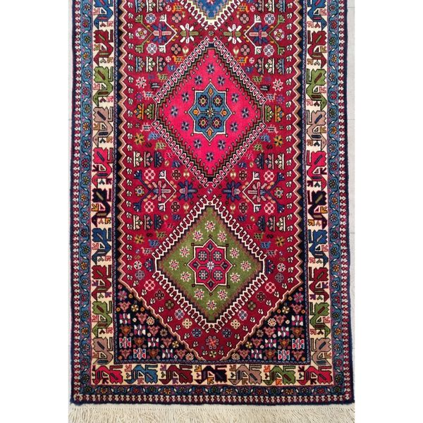 فرش دستباف کناره شش متری (تمام پشم یلمه طرح حوضی) کد 6082