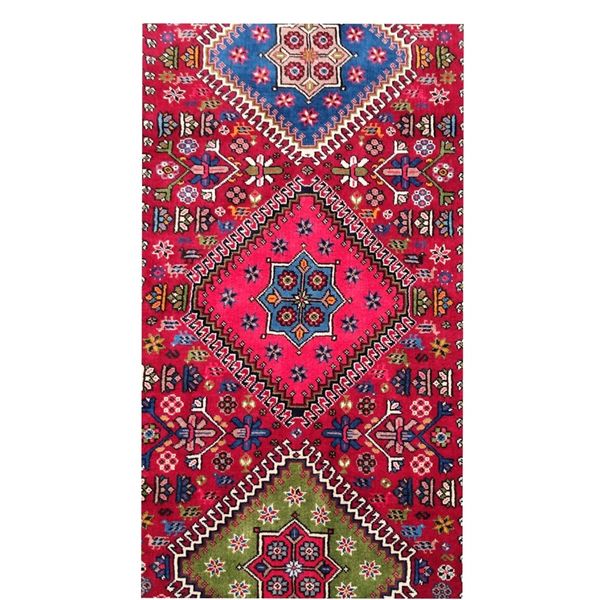 فرش دستباف کناره شش متری (تمام پشم یلمه طرح حوضی) کد 6082