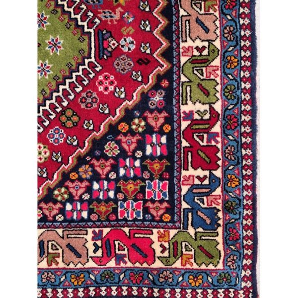 فرش دستباف کناره شش متری (تمام پشم یلمه طرح حوضی) کد 6082