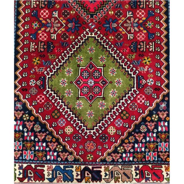 فرش دستباف کناره شش متری (تمام پشم یلمه طرح حوضی) کد 6082