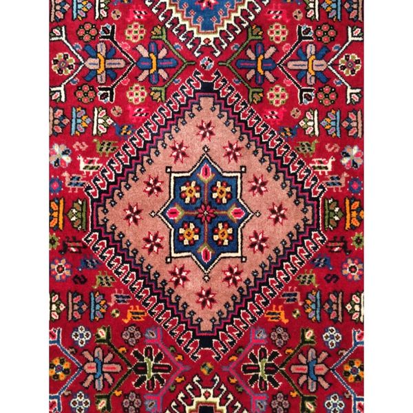 فرش دستباف کناره شش متری (تمام پشم یلمه طرح حوضی) کد 6082
