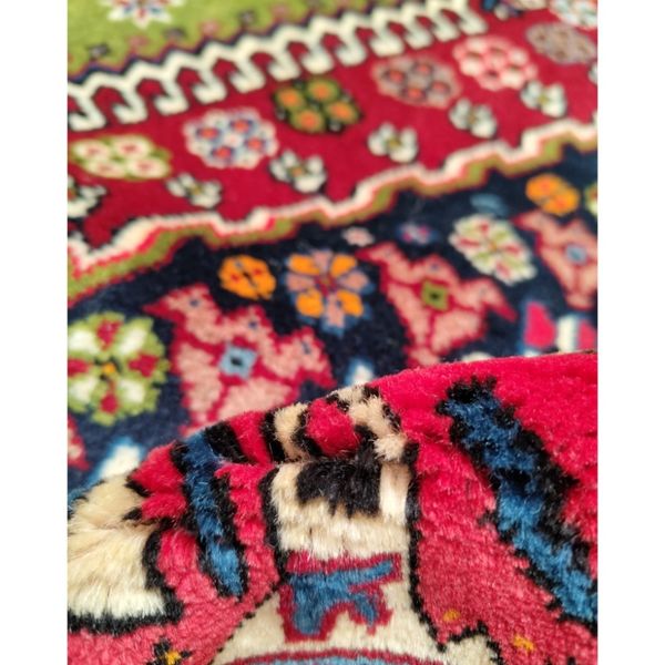 فرش دستباف کناره شش متری (تمام پشم یلمه طرح حوضی) کد 6082