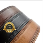 کمربند چرم مردانه رابو Rabo پهنا 3.5 سانت، پشت چرم اشبالت، بادوام و شیک، مناسب هدیه