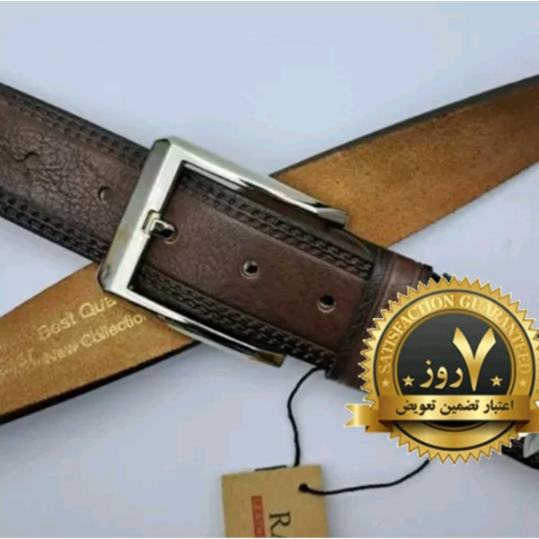 کمربند چرم  رابو اصلی RABO مردانه دو لایه بادوام و با کیفیت