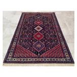 فرش دستباف سایز شش متری (تمام پشم یلمه طرح حوضی زمینه سرمهای) کد 6050