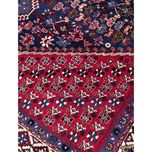 فرش دستباف سایز شش متری (تمام پشم یلمه طرح حوضی زمینه سرمهای) کد 6050