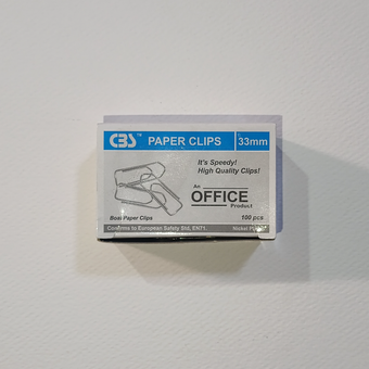 گیره کاغذ فلزی 33mm تعداد 100 عدد