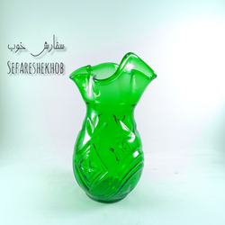 گلدان دست ساز سبز