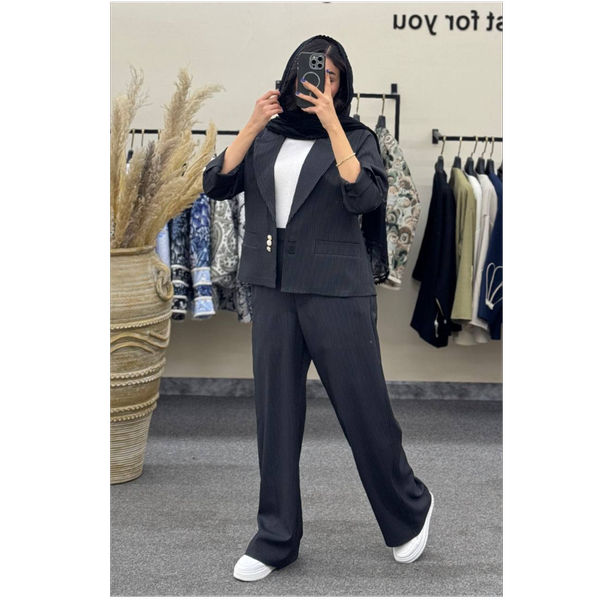 کت و شلوار کراپ دو دکمه