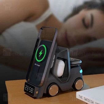 شارژر وایرلس 5 کاره طرح ماشین