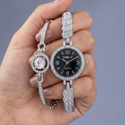 ساعت زنانه ست دستبندی برند TIME4U کد 2841