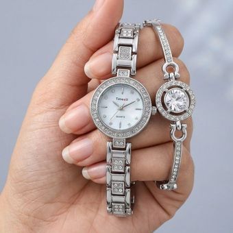 ساعت زنانه ست دستبندی برند TIME4Uکد 2838