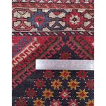 فرش دستباف سایز ذرع و چارک (تمام پشم یلمه طرح قابی) کد 1267