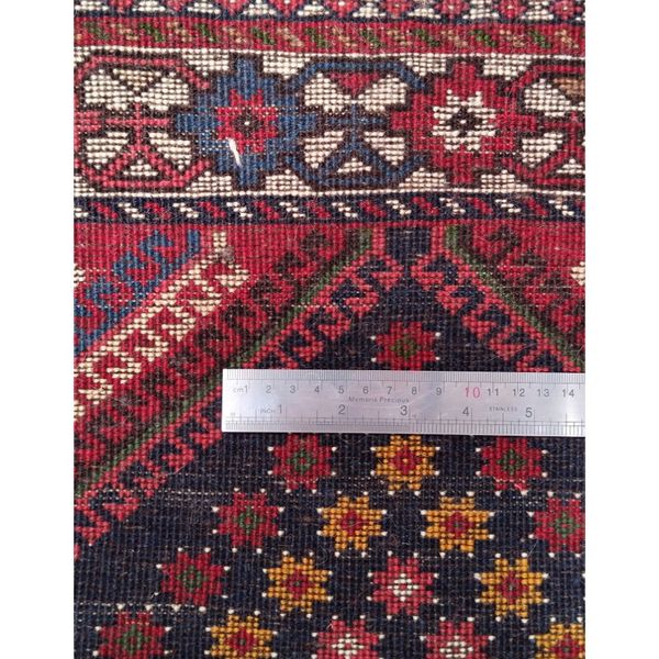 فرش دستباف سایز ذرع و چارک (تمام پشم یلمه طرح قابی) کد 1267