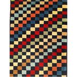 فرش دستباف سایز ذرع و چارک (تمام پشم یلمه‌باف طرح شطرنجی ) کد 5507