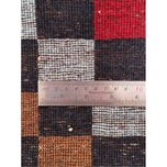 فرش دستباف سایز ذرع و چارک (تمام پشم یلمه‌باف طرح شطرنجی ) کد 5507