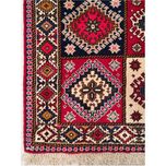 فرش دستباف سایز ذرع و نیم (تمام پشم یلمه طرح خشتی) کد 5978