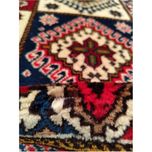 فرش دستباف سایز ذرع و نیم (تمام پشم یلمه طرح خشتی) کد 5978