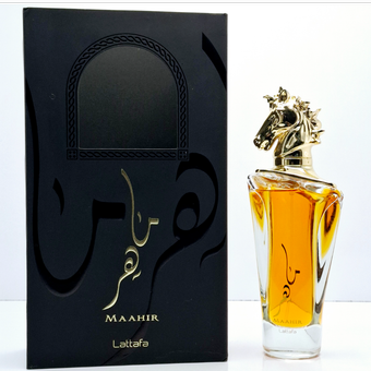 ادکلن ماهر مشکی مردانه 100میل شرکت لطافه ارجینال