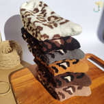 جوراب ساقدار بوکله زنانه طرح پلنگی برند COCO & HANA