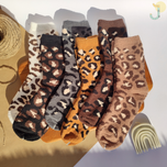 جوراب ساقدار بوکله زنانه طرح پلنگی برند COCO & HANA