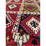 فرش دستباف سایز ذرع و نیم (تمام پشم یلمه طرح خشتی) کد 5977