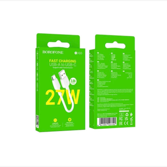 کابل پاور bx93 usb_a to usb_c 27 w